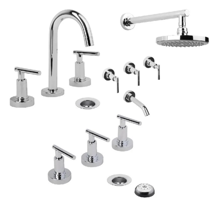 Imagen de COMBO Grifería ESTALGRIF thunder lever advance lavatorio + ducha + bidet