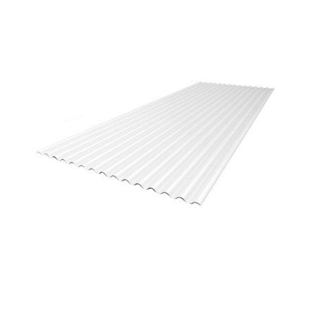 Imagen de Chapa *BLANCA* policarbonato sinusoidal 0.80mm 1.10 mt 4.00 mt