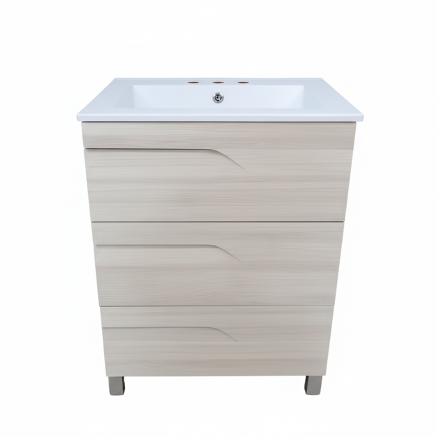 Imagen de Vanitory SCHNEIDER Rivo PVC Rovere 60cm 3ag