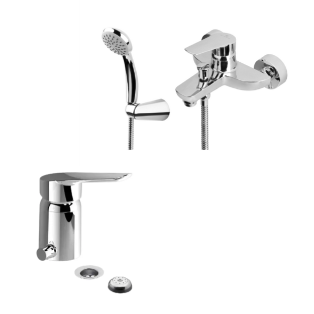 Imagen de COMBO Estalgrif Trini Monocomando Ducha + Bidet ABS