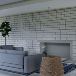 Imagen de Caja 10 pzs. cerámica CORTINES Brick White 30x45