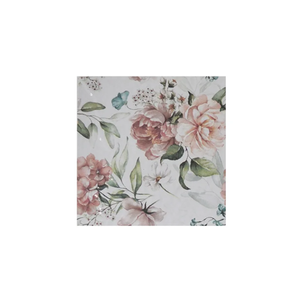 Imagen de Cerámica PIU Dolce Floral Rosal 15x15 cm.