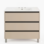 Imagen de Vanitory con patas ESSENZA Lina Cerene 80 cm con mesada losa 3 ag