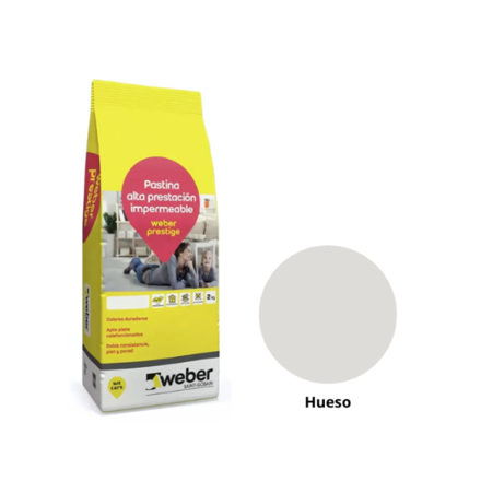 Imagen de Pastina alta prestacion WEBER color prestige hueso 2 kg.