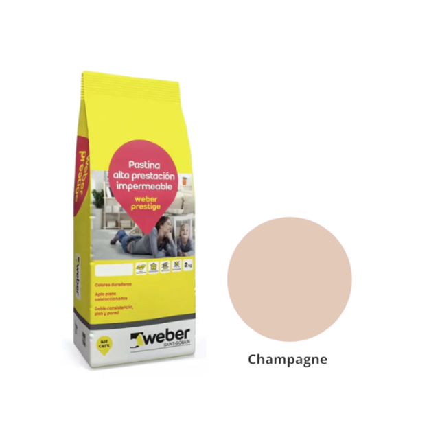 Imagen de Pastina alta prestacion WEBER color prestige champagne 2 kg.