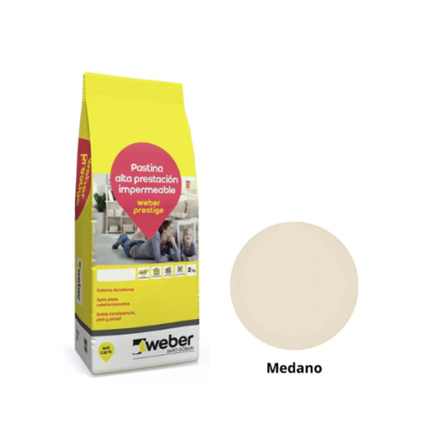 Imagen de Pastina alta prestacion WEBER color prestige medano 2 kg.