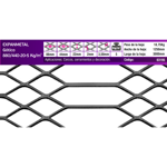 Imagen de EXPANMETAL acero 1.25x3.00mt. gotico 880/440-20 5k/m2 cod.3195