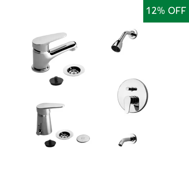 Imagen de COMBO Monocomando FV Compacta lavatorio + bidet + ducha 2