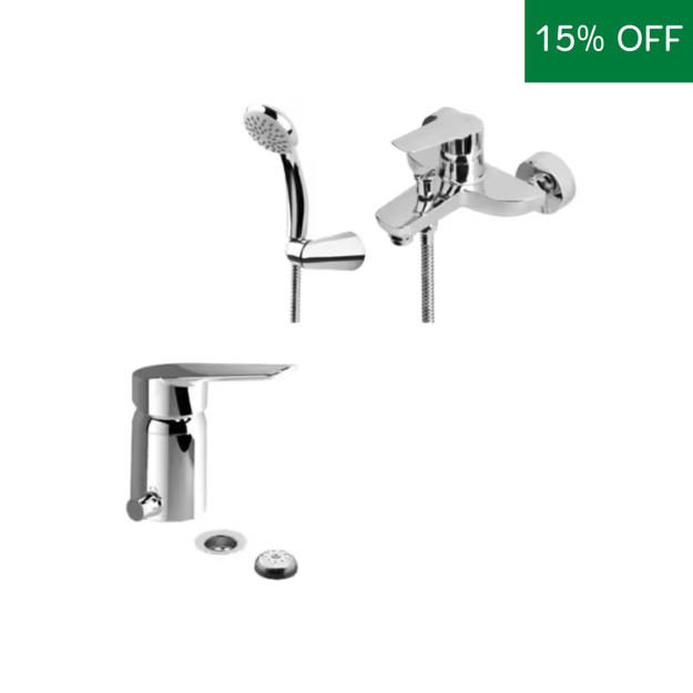 Imagen de COMBO Estalgrif Trini Monocomando Ducha + Bidet ABS