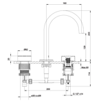 Imagen de Juego FV Grip Lavatorio Brushed Brass 0207/L8-BB