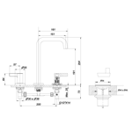 Imagen de Juego FV Mauna Lavatorio Negro Mate 0207A/G8-NG