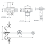 Imagen de Juego FV Mauna Bidet Brushed Brass 0295/G8-BB
