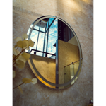 Imagen de Espejo led oval QUALIKA Q2 60x80cm Touch + intens+ desemp + hora