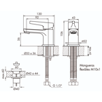 Imagen de Monocomando FV Alba Lavatorio Cromado 0181/G9-CR