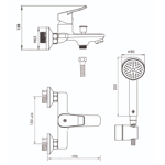 Imagen de Monocomando FV Inicia Ducha con transferencia Cromado 0310/R2-CR