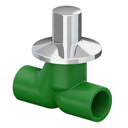 Imagen de Llave de paso Fusión Agua TIGRE HH 20 cromada 22328956