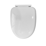 Imagen de Asiento inodoro Siena importado PP soft closing blanco CE-2129