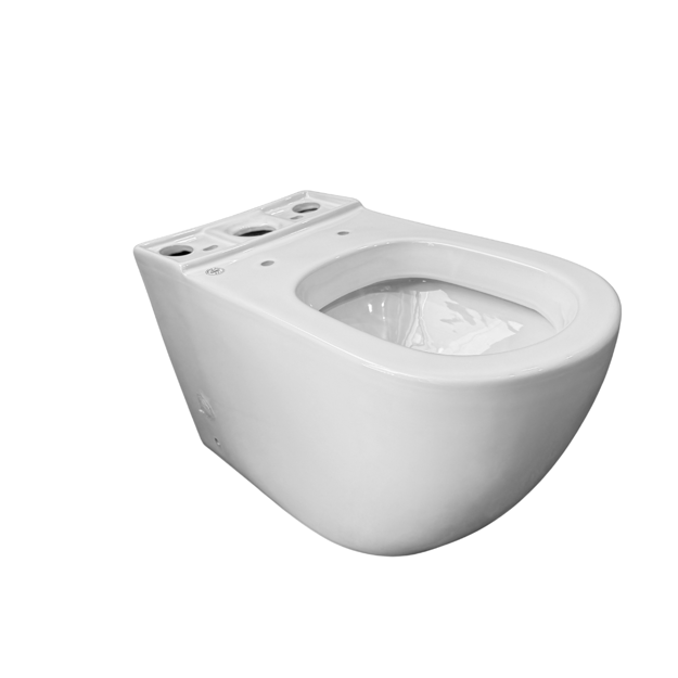 Imagen de Inodoro Largo Orvieto importado con asiento UF blanco CE-2140