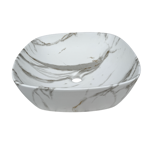 Imagen de Bacha TIVVOX 37x37x13,5cm. marmol mate c/sopapa 9723 P-308