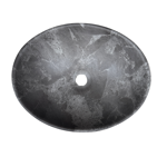 Imagen de Bacha RHAYPIC oval 40x30x14,5cm.marmol mate c/sopapa 9020A P-365
