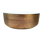 Imagen de Bacha TIVVOX redonda 36,5x36,5x12,5cm.oro rosa c/sop.9514B E-217