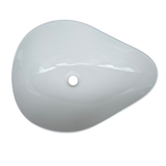 Imagen de Bacha import. hoja 50x40x18cm. blanco brillante con sopapa 9715