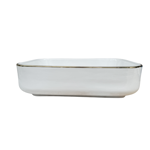 Imagen de Bacha RHAYPIC 50x39x13cm. blanco y dorado c/sopapa 9391B E-178