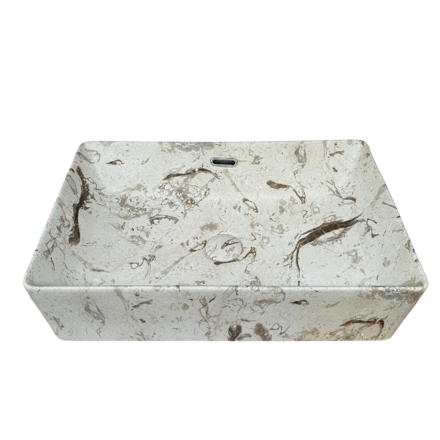 Imagen de Bacha import. rectang.55x35x14cm.marmol mate c/sopapa 9686C P-176