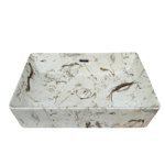Imagen de Bacha RHAYPIC rectang.55x35x14cm.marmol mate c/sopapa 9686C P-176