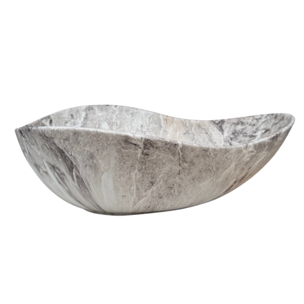 Imagen de Bacha import. hoja 50x40x18cm. marmol mate con sopapa 9715 P-145