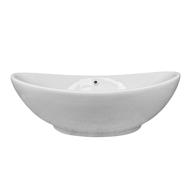 Imagen de Bacha import. ovalada 60x37x19cm. blanco brillante 9019