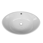 Imagen de Bacha import. ovalada 60x37x19cm. blanco brillante 9019