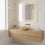 Imagen de Bacha TIVVOX redonda 36,5x36,5x12,5cm.oro rosa c/sop.9514B E-103