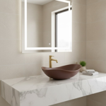 Imagen de Bacha TIVVOX hoja 50x40x18cm. coffee mate con sopapa 9715 P-247