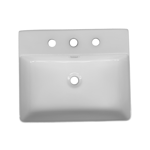 Imagen de Bacha import.rectangular 50x42x13cm. 3 Ag.blanco brillante 9554-3