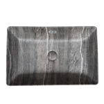 Imagen de Bacha RHAYPIC rectang.55x35x14cm.marmol mate c/sopapa 9686C P-324