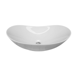 Imagen de Bacha TIVVOX ovalada 52x32x16cm. blanco brillante 9497B