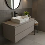 Imagen de Bacha TIVVOX rectang.55x35x14cm.marmol mate c/sopapa 9686C P-176