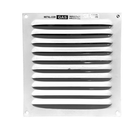 Imagen de Reja ventilacion 20 x 20cm 100cm2 p/atornillar esmaltada aprobada