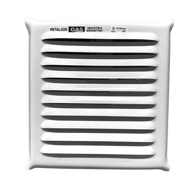 Imagen de Reja ventilacion 20 x 20cm 100cm2 esmaltada p/ amurar aprobada