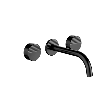 Imagen de Juego FV Grip Lavatorio de pared Negro Mate 0203/L8-NG