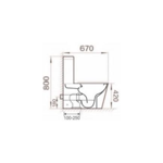 Imagen de Juego baño RHAYPIC Assisi inodoro lgo.+depósito+asiento+bidet 1Ag.