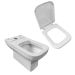 Imagen de Juego baño TIVVOX Matera inodoro lgo.+depósito+asiento+bidet 3Ag.