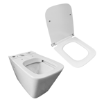Imagen de Juego baño TIVVOX Noto inodoro lgo.+depósito+asiento+bidet 1Ag.