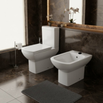Imagen de Juego baño TIVVOX Matera inodoro lgo.+depósito+asiento+bidet 3Ag.