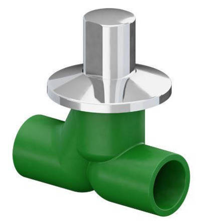 Imagen de Llave de paso Fusión Agua TIGRE HH 20 cromada 22328956