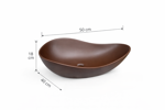 Imagen de Bacha RHAYPIC hoja 50x40x18cm. coffee mate con sopapa 9715 P-247