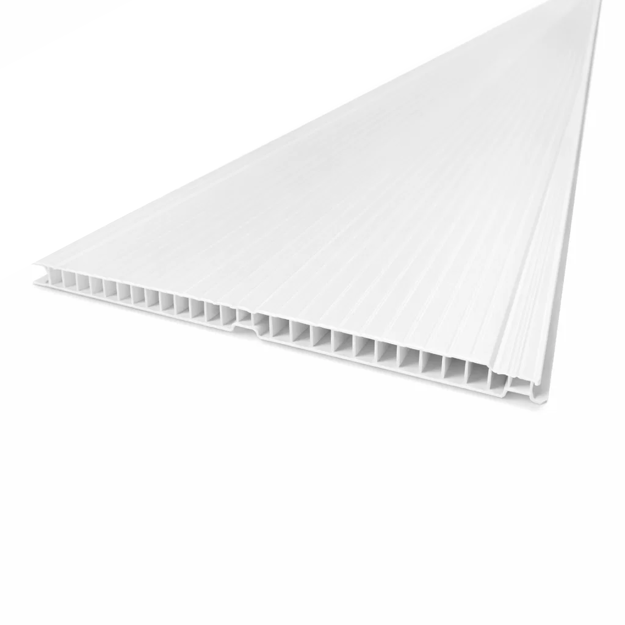 Imagen de Placa cielo raso PVC 200x8 mm Géminis Blanco Nieve x 5 metros