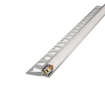 Imagen de Guardacanto duo ATRIM lumiere led quadra 10mm 2,5m cro. mate 3965