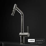 Imagen de Grifería monocomando cocina JOHNSON Glow Steel
